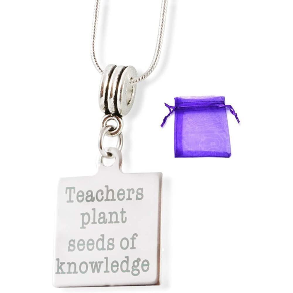 Teachers Plant Seeds Necklace - Great Gift for a Teacher